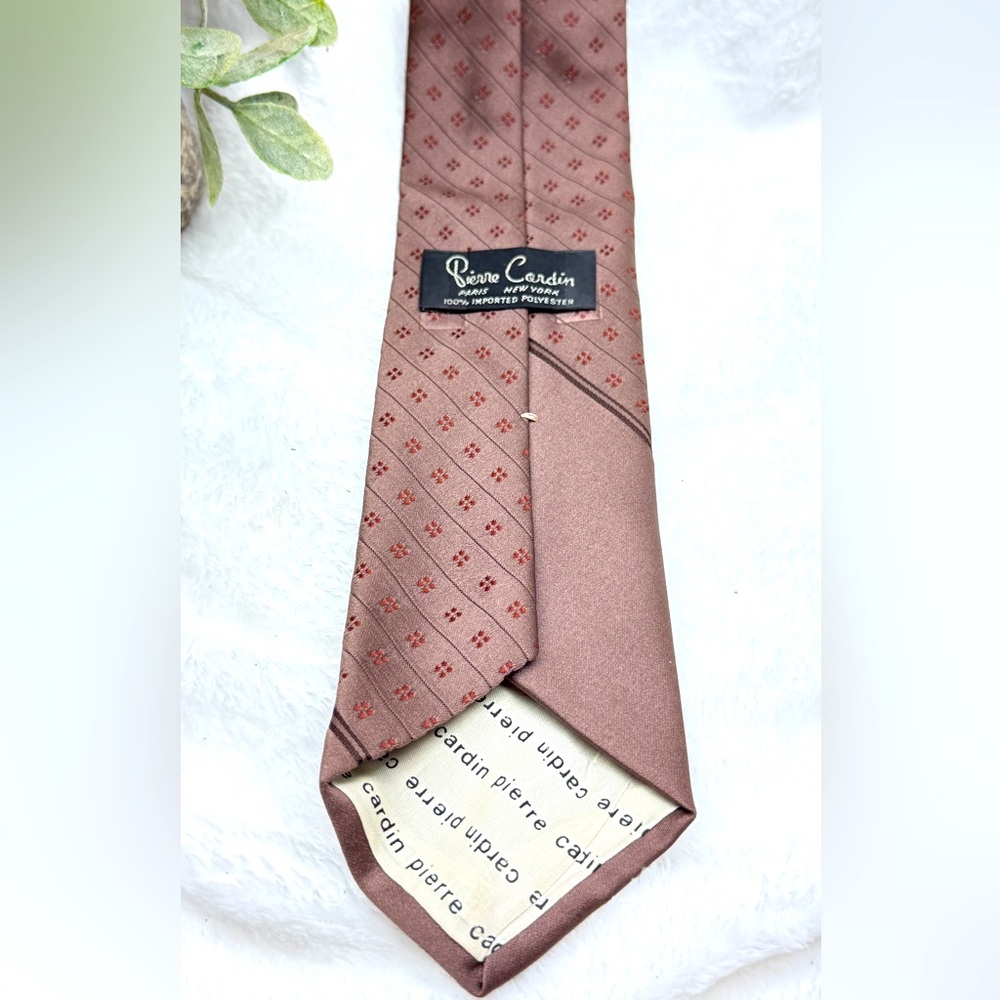 Pierre Cardin Brown Tie with Soft Texture - Picture 4 of 6